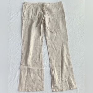 Acrobat 100% Linen Women’s Pants – Size M – Measured 25x31 – Beige